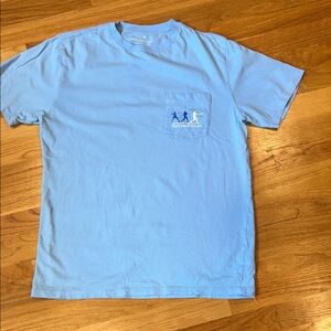 Vineyard Vines Light Blue Baseball Pocket Tee
